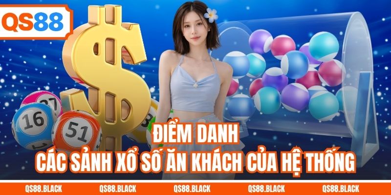 Điểm danh các sảnh xổ số ăn khách của hệ thống
